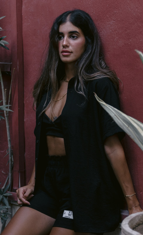 Linen short sleeve shirt